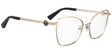 Premium Women Moschino Eyeglasses: MOS587 - Rose Gold - SpecSMART Eye Clinic (Diagonal View)-(2)